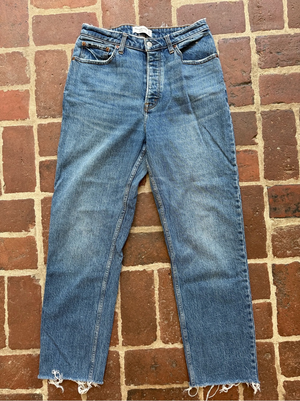 Abercrombie Dad high rise Jean curve love 30